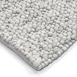 Vlněný koberec - Sala Irregular Wool Bubble (světle šedá melanž)