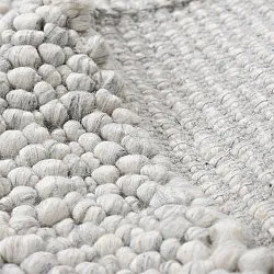 Vlněný koberec - Sala Irregular Wool Bubble (světle šedá melanž)