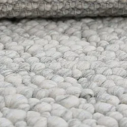 Vlněný koberec - Sala Irregular Wool Bubble (světle šedá melanž)
