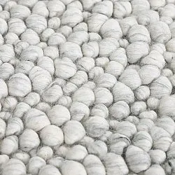 Vlněný koberec - Sala Irregular Wool Bubble (světle šedá melanž)