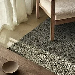 Vlněný koberec - Sala Irregular Wool Bubble (mechově zelená/bílá melanž)
