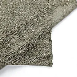 Vlněný koberec - Sala Irregular Wool Bubble (mechově zelená/bílá melanž)