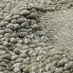 Vlněný koberec - Sala Irregular Wool Bubble (mechově zelená/bílá melanž)