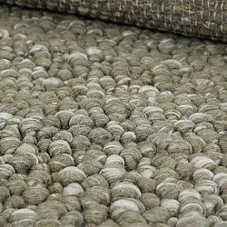 Vlněný koberec - Sala Irregular Wool Bubble (mechově zelená/bílá melanž)