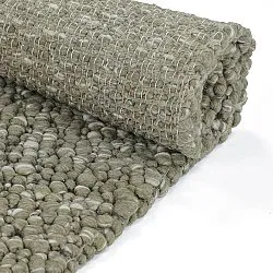 Vlněný koberec - Sala Irregular Wool Bubble (mechově zelená/bílá melanž)