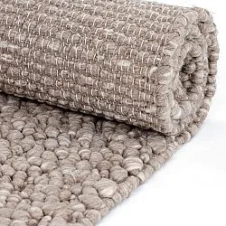 Vlněný koberec - Sala Irregular Wool Bubble (taupe/bílá melanž)