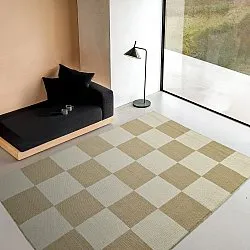 Vlněný koberec - Scacco (bílá/béžová)