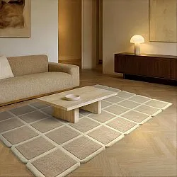 Vlněný koberec - Syl Hand Tufted Wool Premium (béžová/krémová)