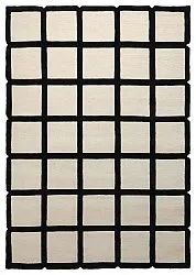Vlněný koberec - Syl Hand Tufted Wool Premium (černá/bílá)