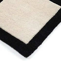 Vlněný koberec - Syl Hand Tufted Wool Premium (černá/bílá)