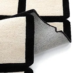 Vlněný koberec - Syl Hand Tufted Wool Premium (černá/bílá)