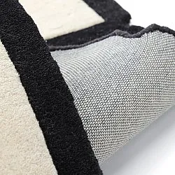 Vlněný koberec - Syl Hand Tufted Wool Premium (černá/bílá)