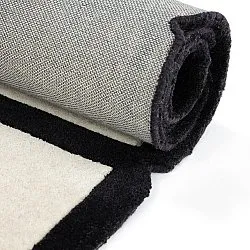 Vlněný koberec - Syl Hand Tufted Wool Premium (černá/bílá)