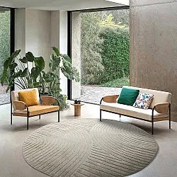 Kulatý koberec - Indoor/Outdoor Devon (béžový)