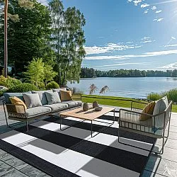 Koberec Indoor/Outdoor - Santana (černý)