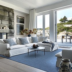 Wiltonský koberec - Monsanto (modrá)