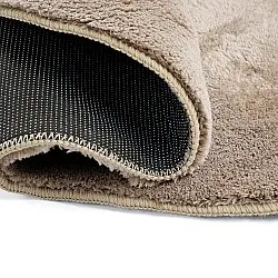 Kulatý Vlnitý Koberec - Aranga Super Soft Fur (hnědý)