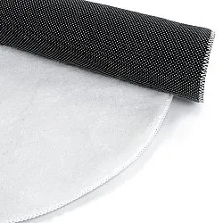 Kulatý Vlnitý Koberec - Aranga Super Soft Fur (bílý)