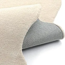 Vlnitý vlnený koberec - Diu Hand Tufted Wool Premium (krém)