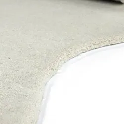 Vlnitý vlnený koberec - Diu Hand Tufted Wool Premium (bílý)