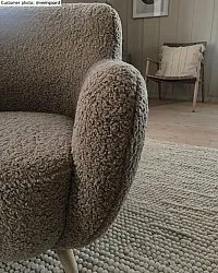 Kulatý koberec - Avafors Wool Bubble (béžová)