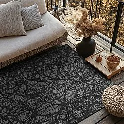 Koberec Indoor/Outdoor - Brussels Diamond (černý)