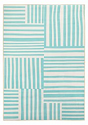 Wiltonský koberec - Joma (tyrkysová/bílá)