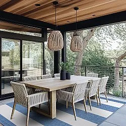 Koberec Indoor/Outdoor - Santana (modrý)