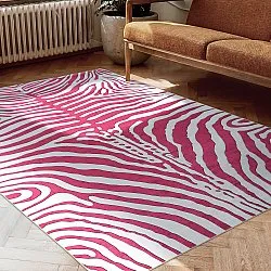 Wiltonský koberec - Zebra (růžový)