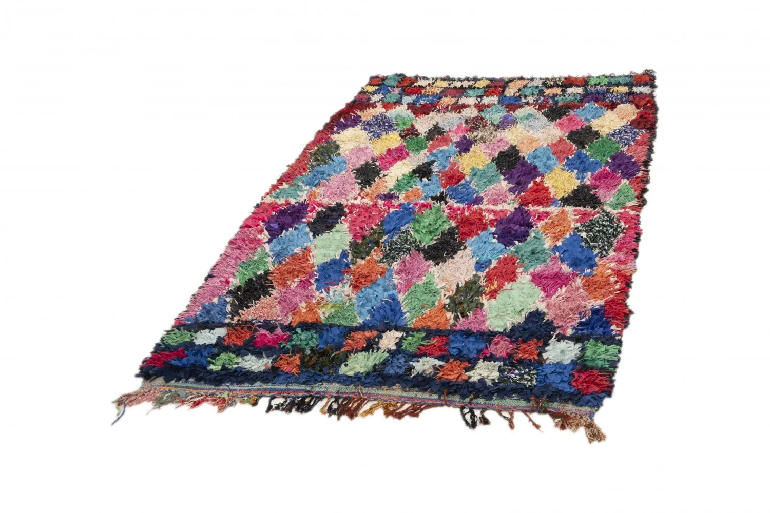 Marocký Berberský koberec Boucherouite 250 x 140 cm