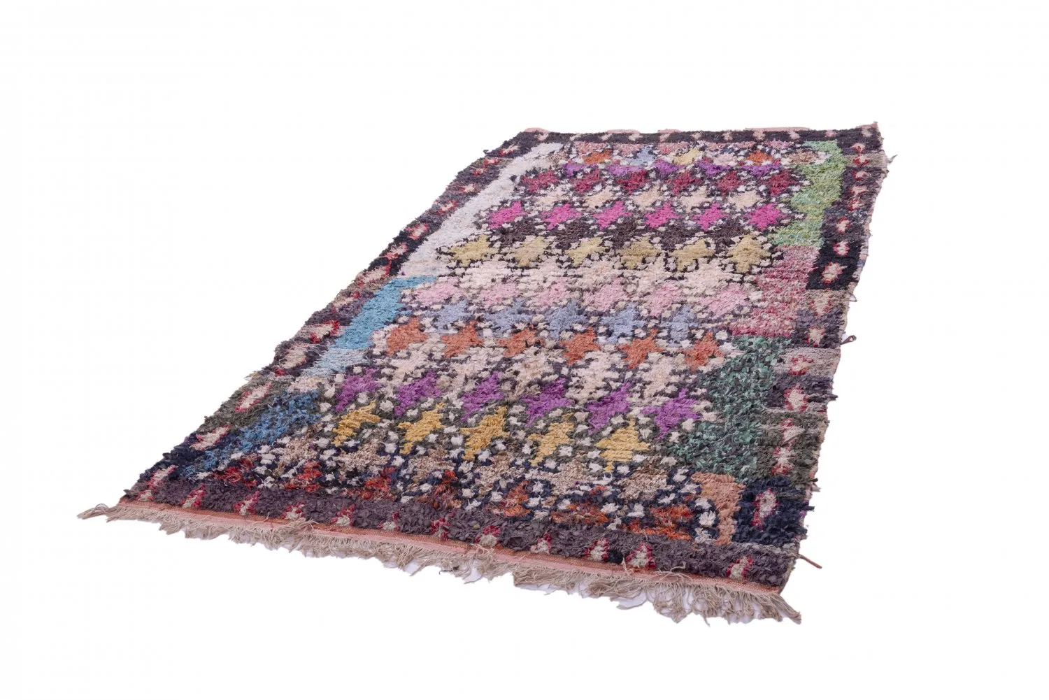 Marocký Berberský koberec Boucherouite 270 x 145 cm