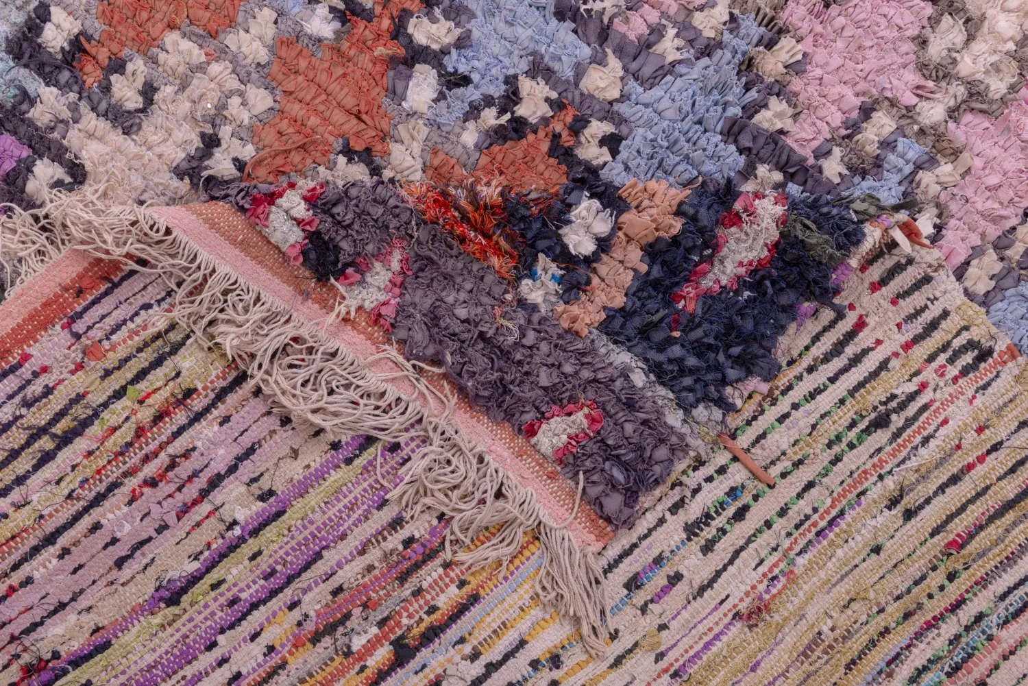 Marocký Berberský koberec Boucherouite 270 x 145 cm