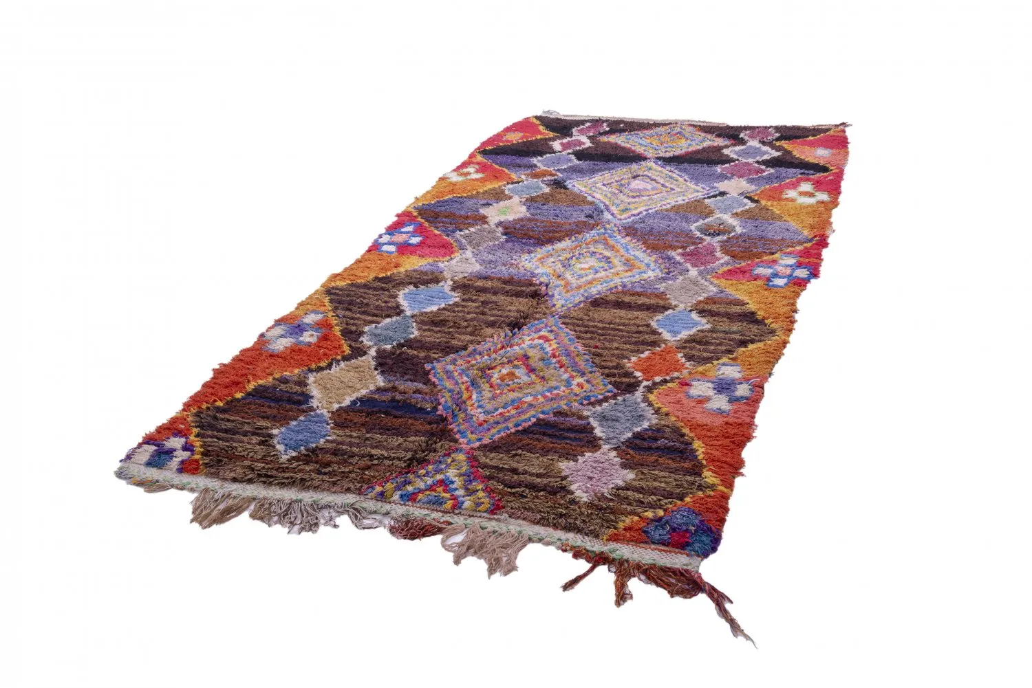 Marocký Berberský koberec Boucherouite 285 x 145 cm