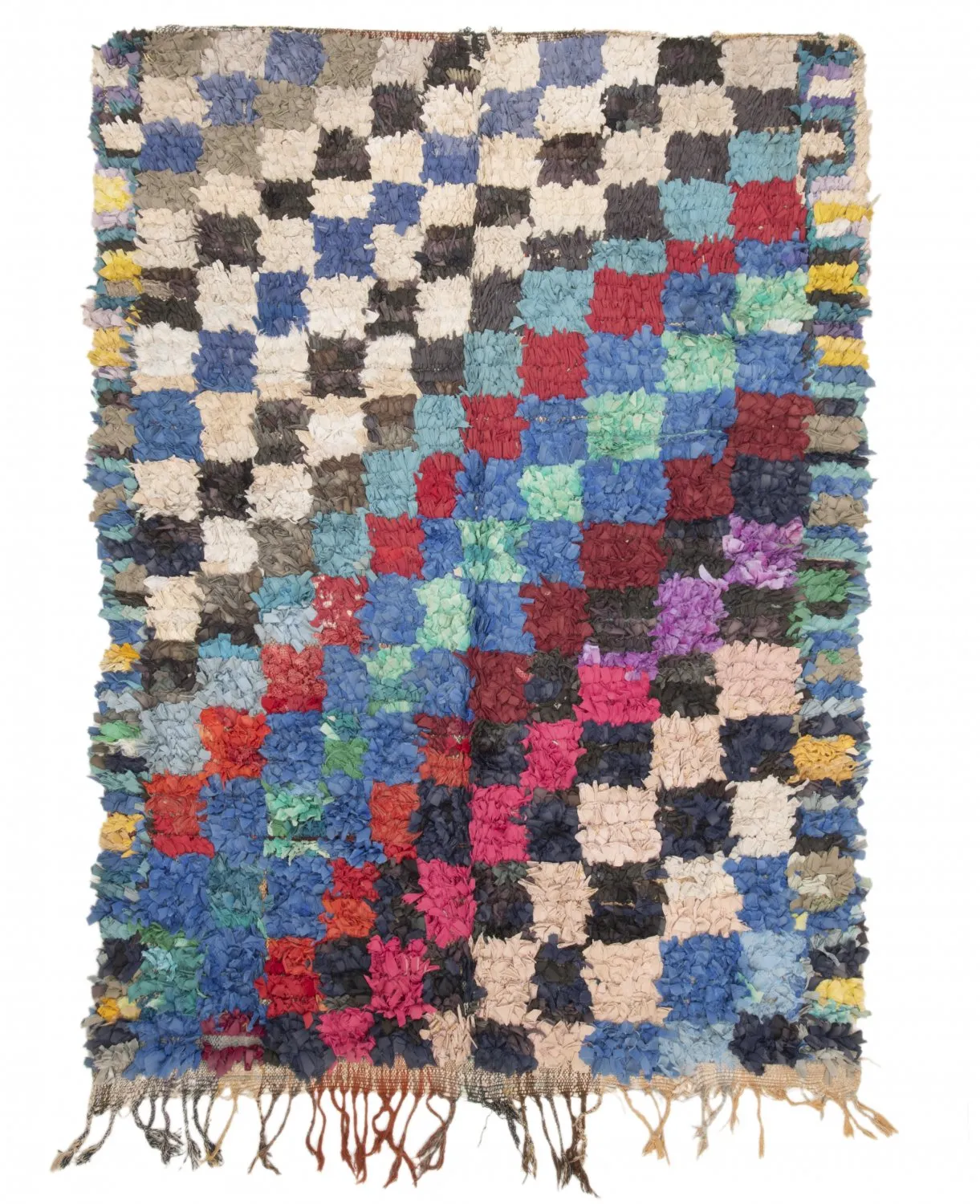 Marocký Berberský koberec Boucherouite 225 x 155 cm