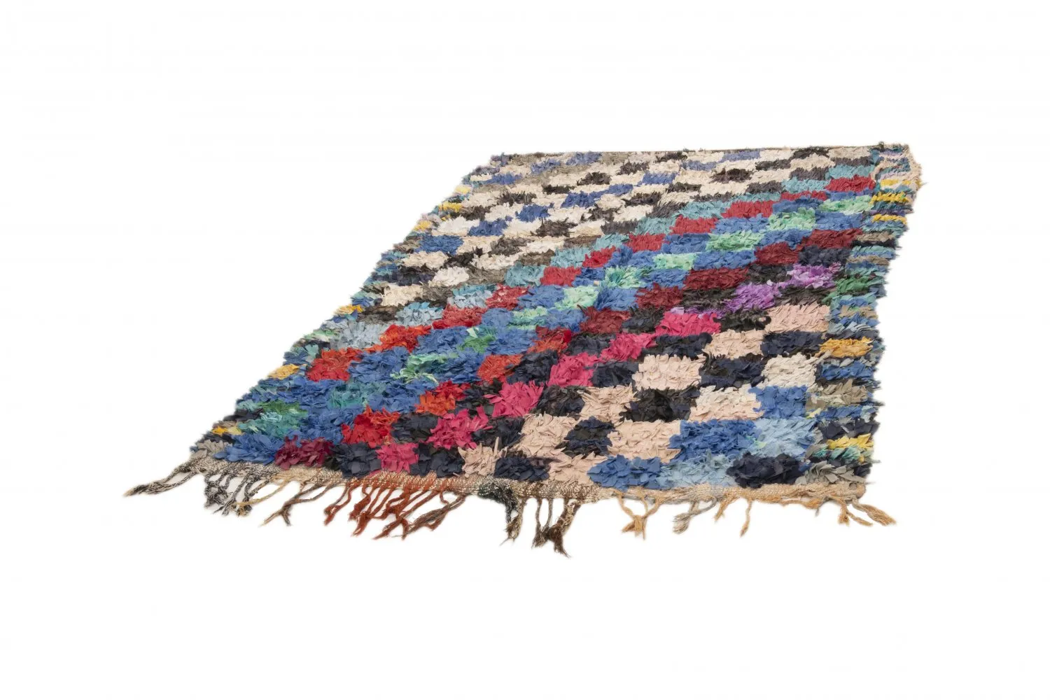 Marocký Berberský koberec Boucherouite 225 x 155 cm