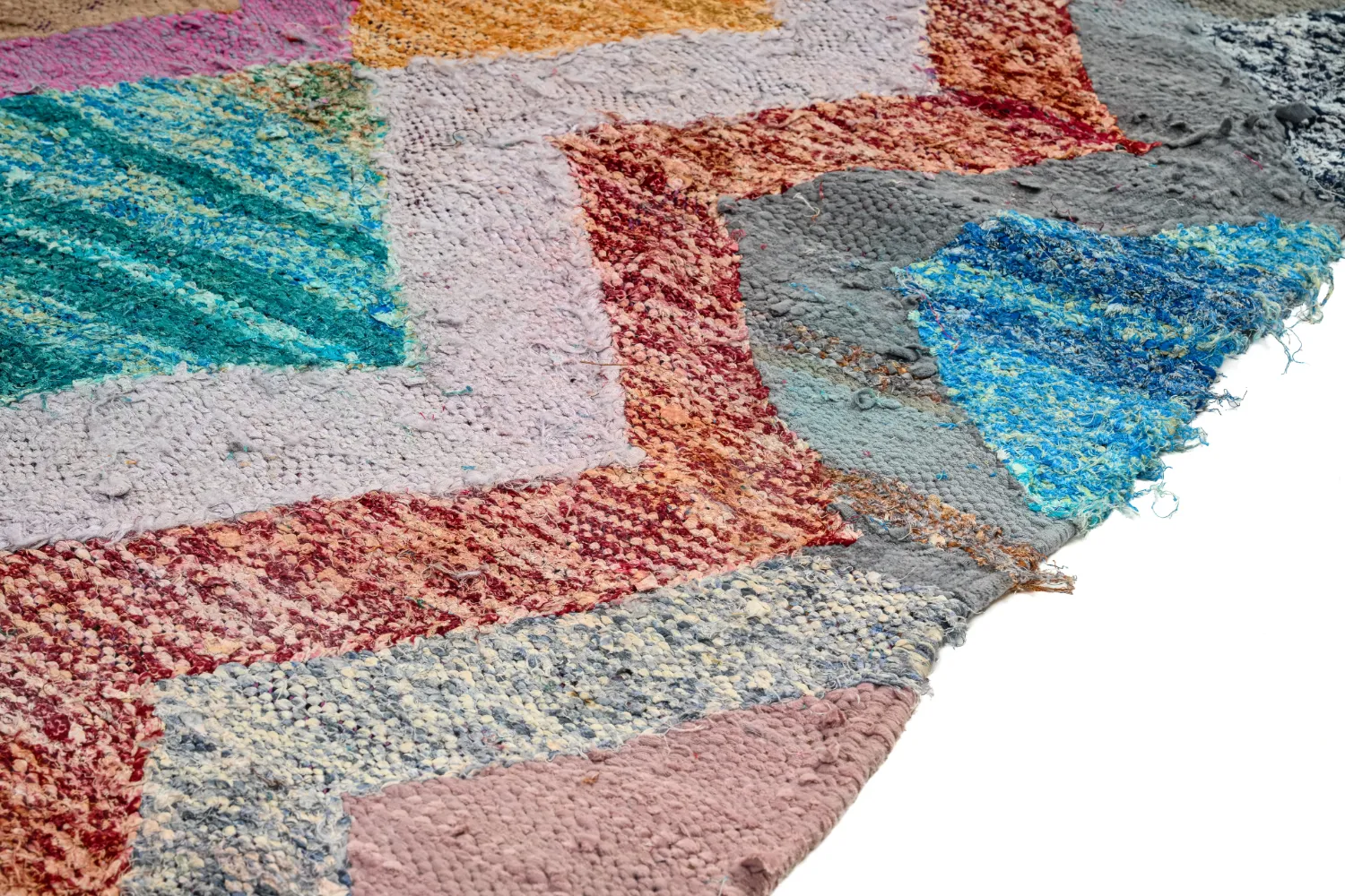 Marocký Berberský koberec Boucherouite 135 x 260 cm