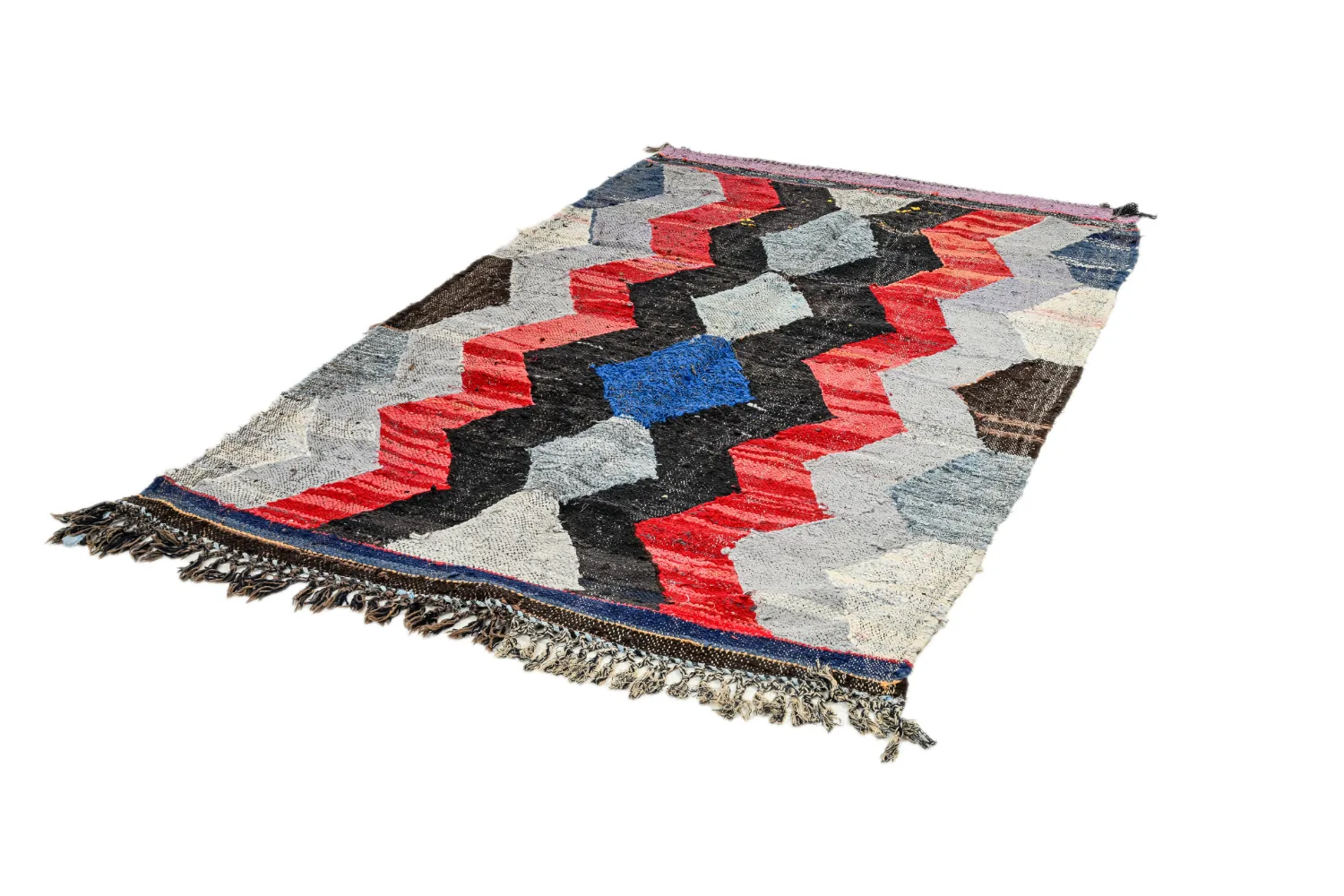 Marocký Berberský koberec Boucherouite 135 x 225 cm