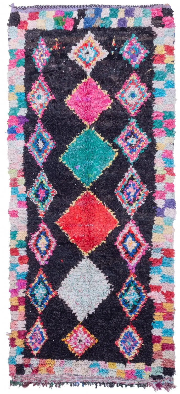 Marocký Berberský koberec Boucherouite 230 x 130 cm