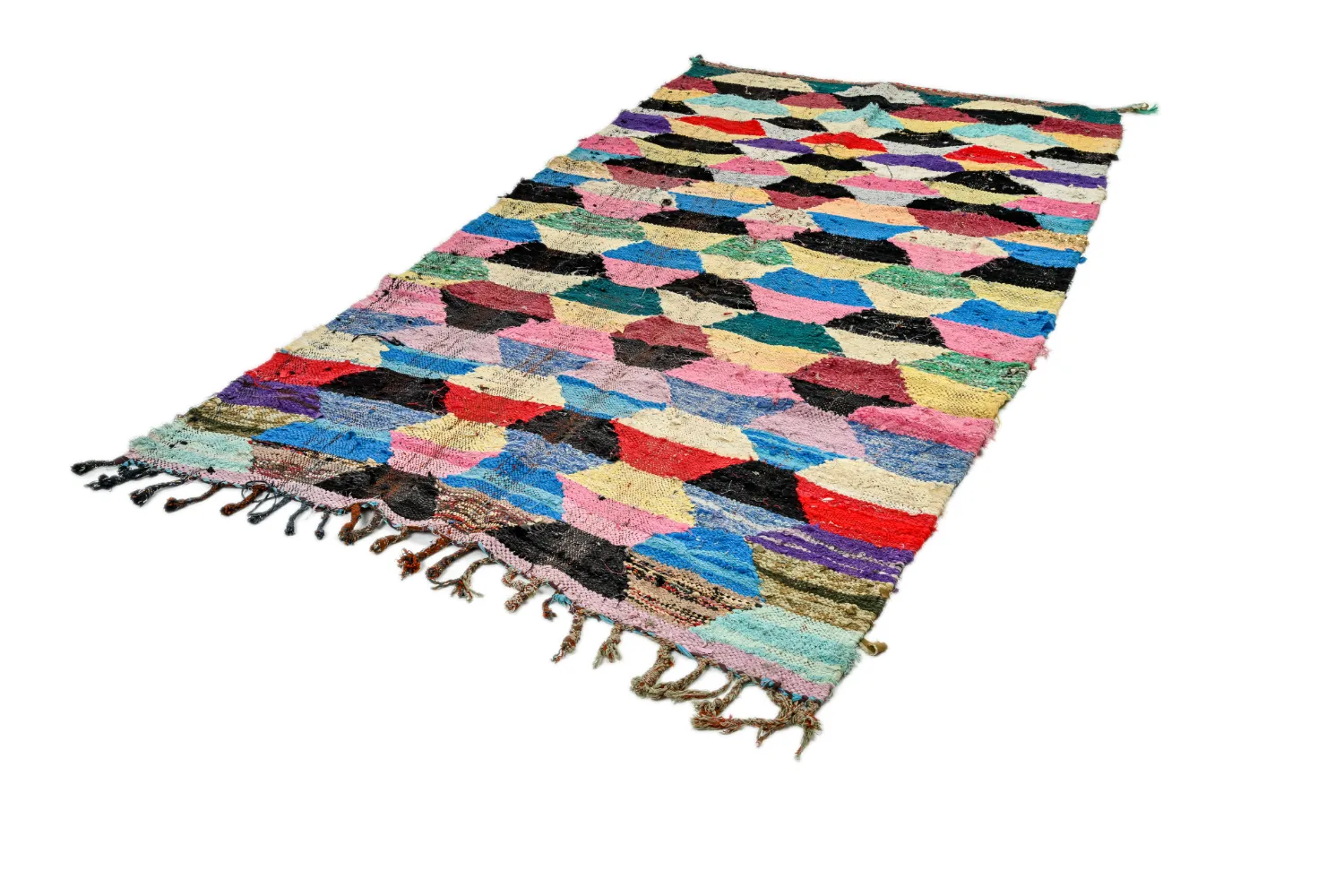 Marocký Berberský koberec Boucherouite 145 x 275 cm