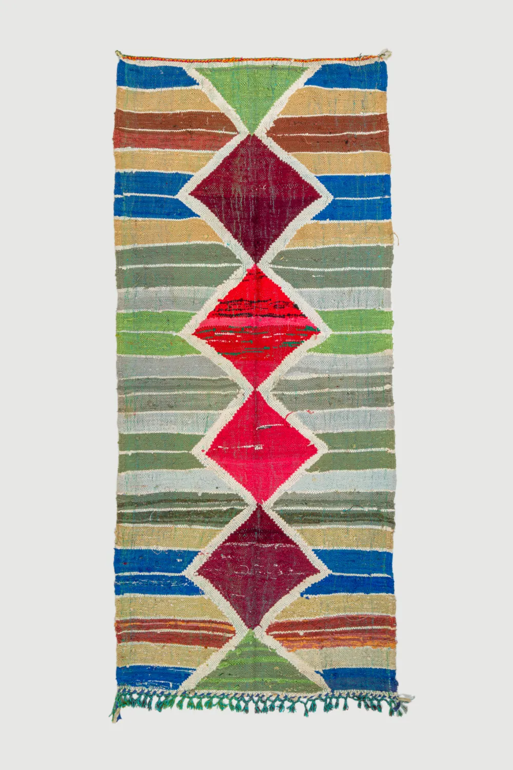 Marocký Berberský koberec Boucherouite 120 x 280 cm