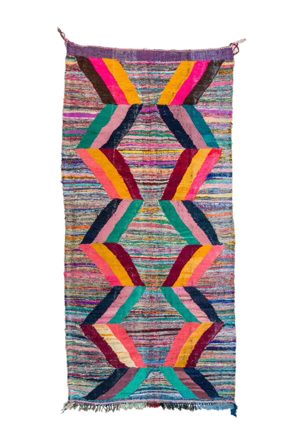 Marocký Berberský koberec Boucherouite 150 x 325 cm