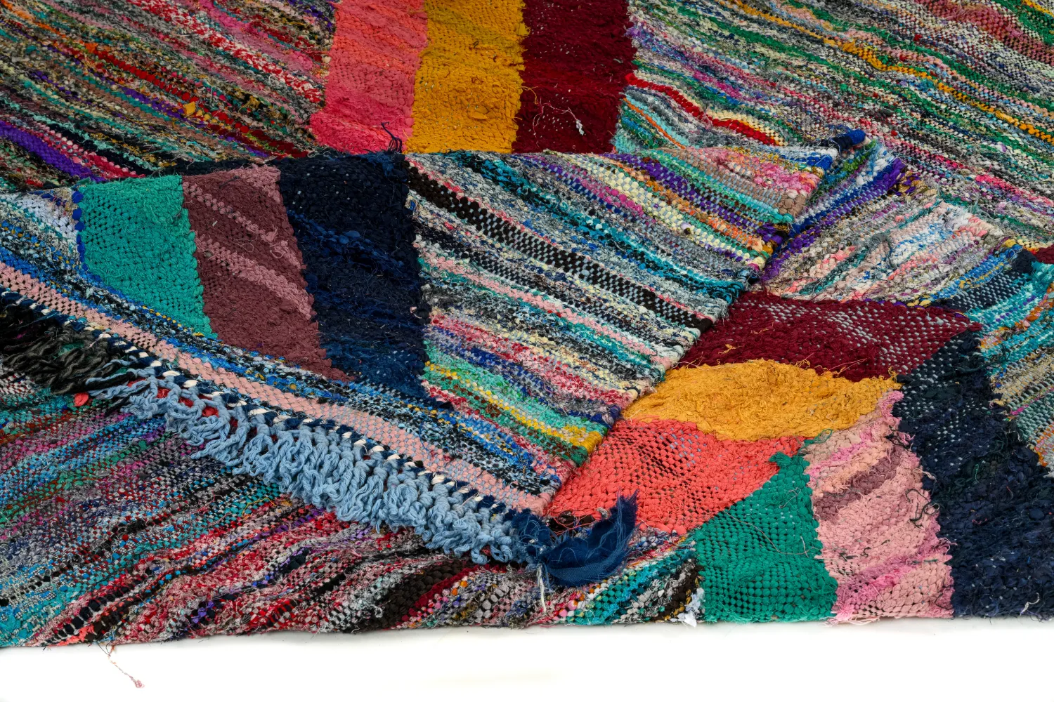 Marocký Berberský koberec Boucherouite 150 x 325 cm
