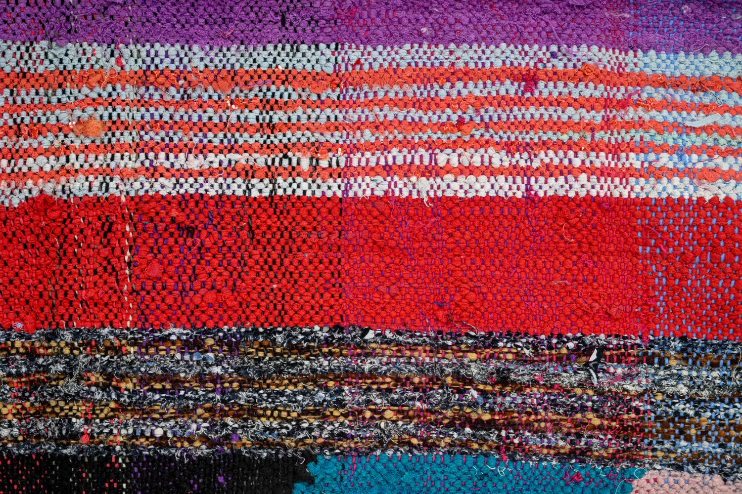 Marocký Berberský koberec Boucherouite 135 x 270 cm