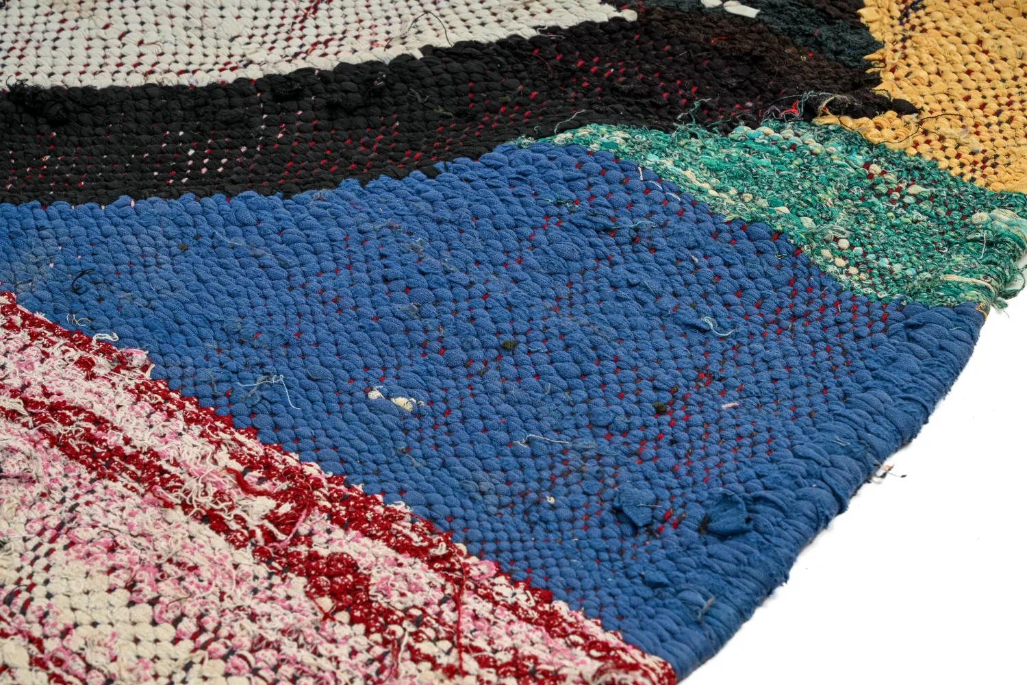 Marocký Berberský koberec Boucherouite 140 x 305 cm