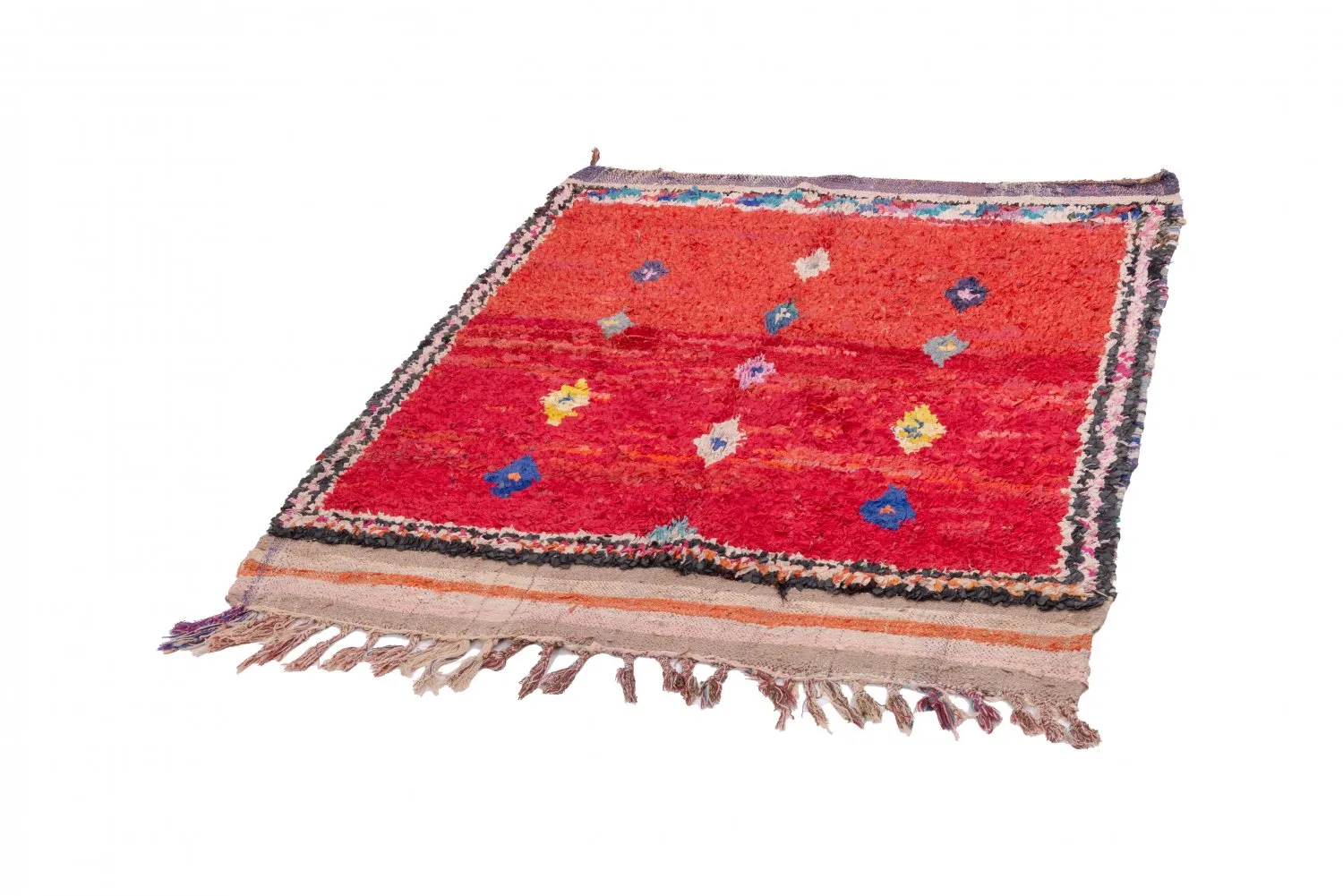 Marocký Berberský koberec Boucherouite 170 x 135 cm