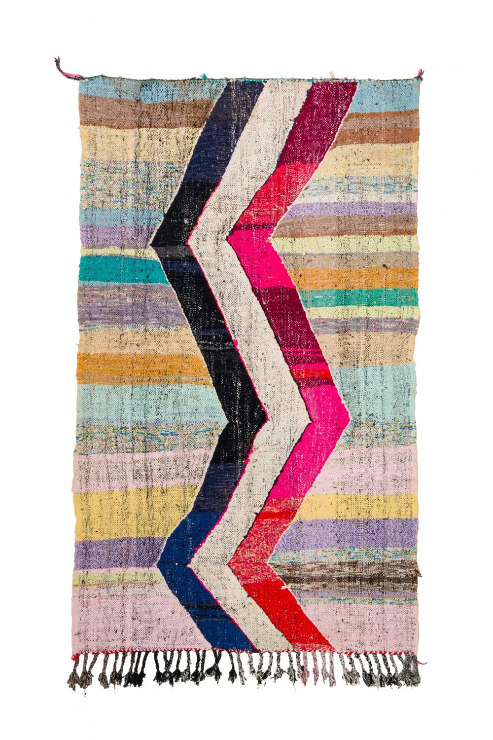 Marocký Berberský koberec Boucherouite 125 x 220 cm