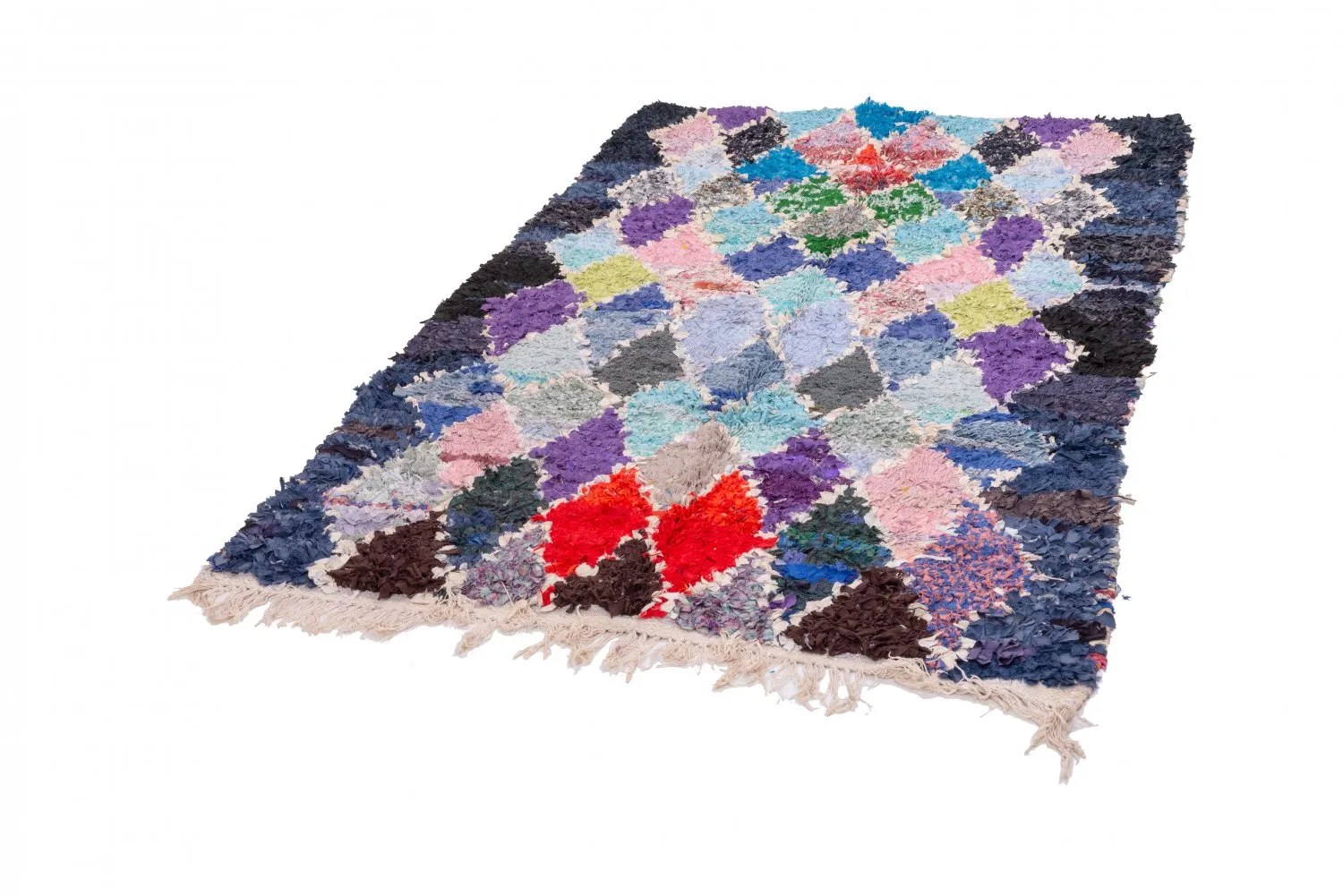 Marocký Berberský koberec Boucherouite 215 x 135 cm