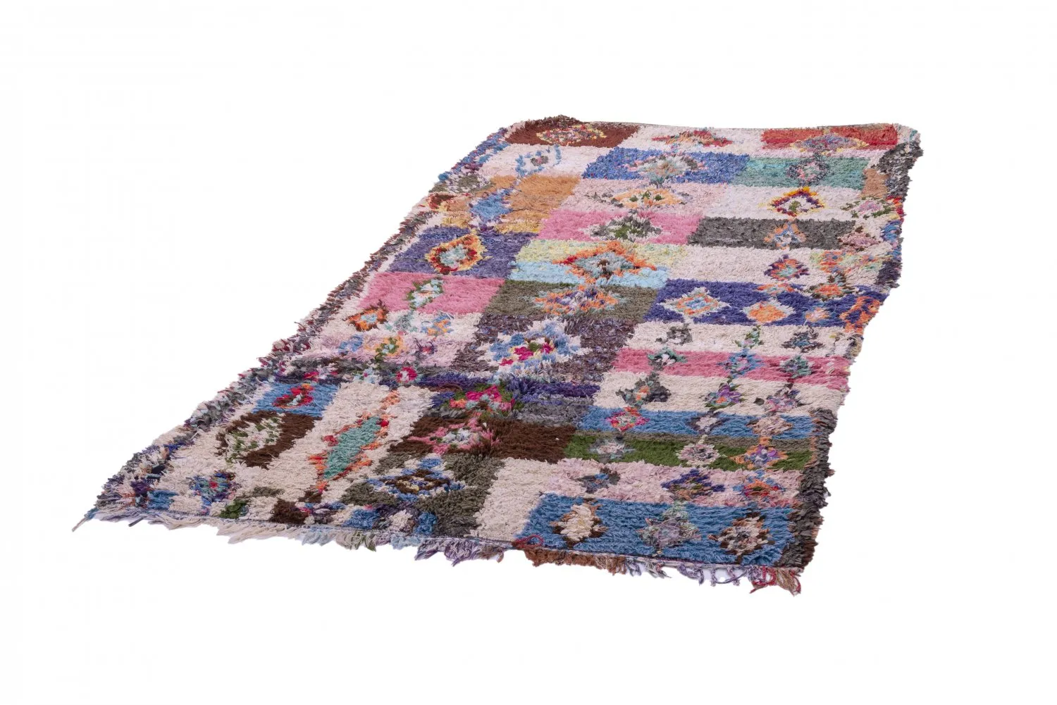 Marocký Berberský koberec Boucherouite 275 x 145 cm
