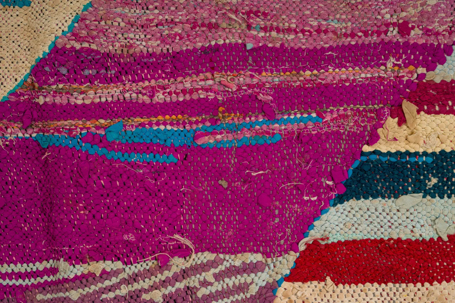 Marocký Berberský koberec Boucherouite 135 x 245 cm