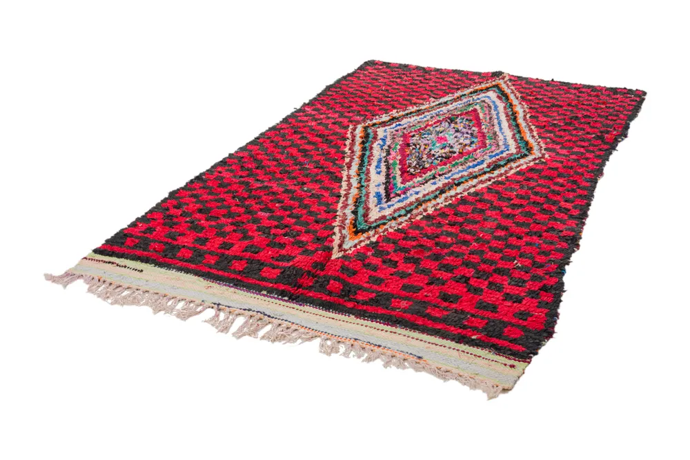 Marocký Berberský koberec Boucherouite 255 x 145 cm